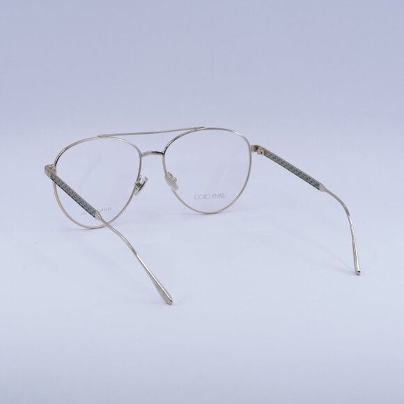 Jimmy Choo JC216 0PEF 00 Eyeglasses Silver 58mm Aviator Frame main image 4